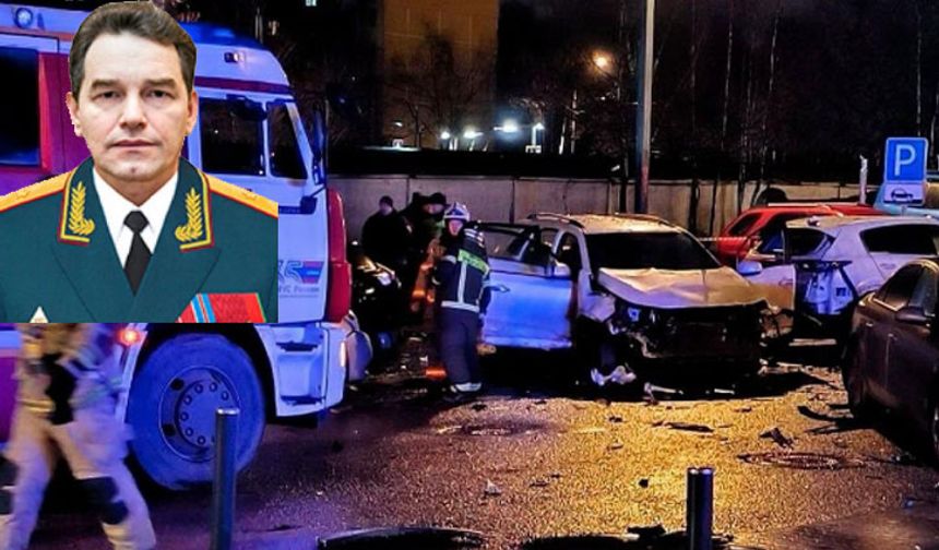 Rus generale suikast! Otomobili havaya uçtu