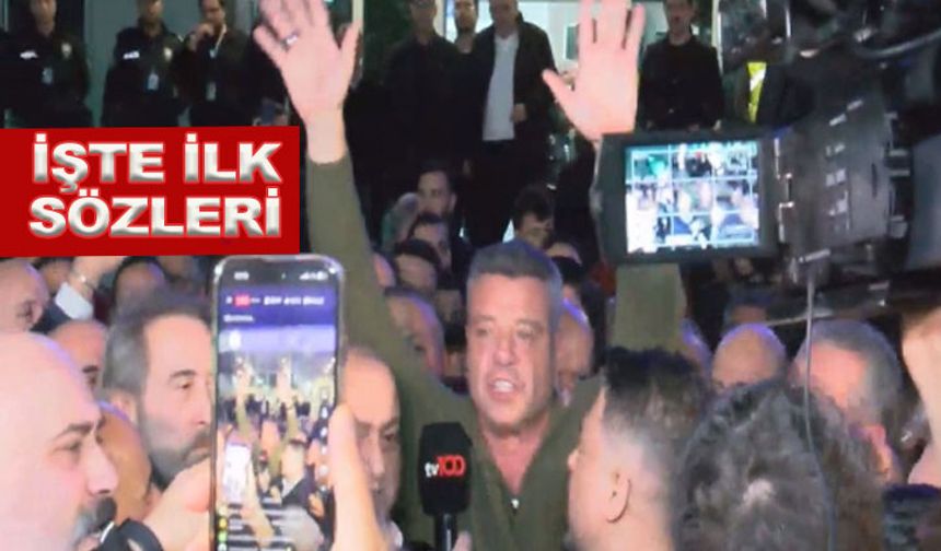 İfadeye çağrılan Sadettin Saran'ı İstanbul'da taraftarlar karşıladı