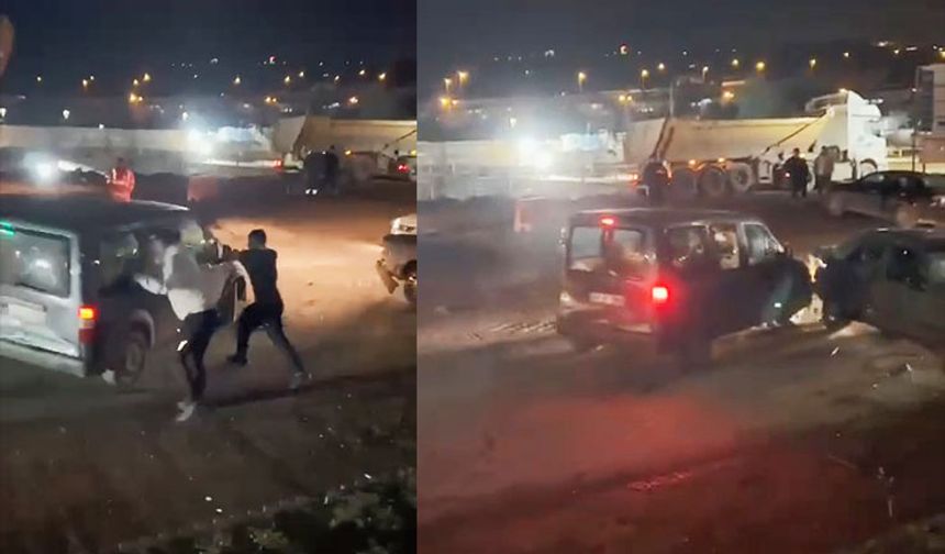 Sopalı magandalardan kurtulmaya çalışan sürücü üç aracı haşat etti