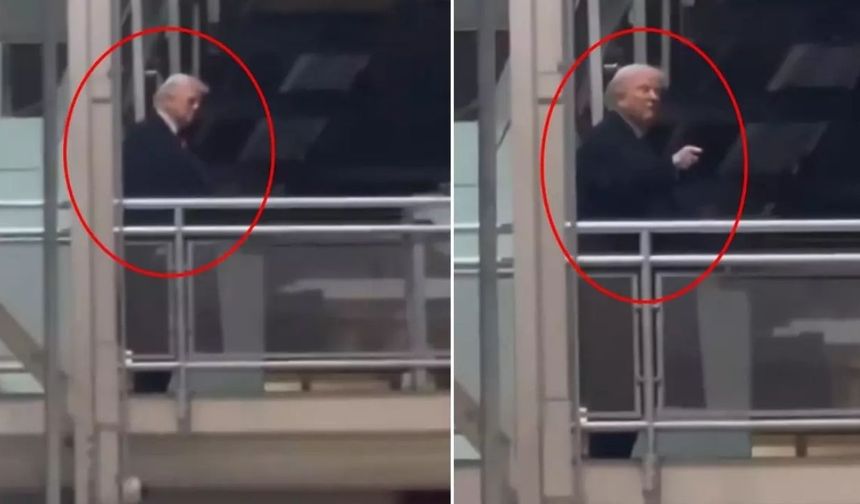 Trump sinirden kendinden geçti! "Pedofili koruyucusu" diye bağıran işçiye  el hareketi yapıp küfür etti...