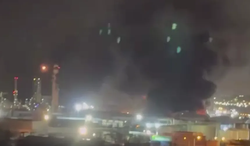 TÜPRAŞ İzmit Rafinerisi'nde yangın!