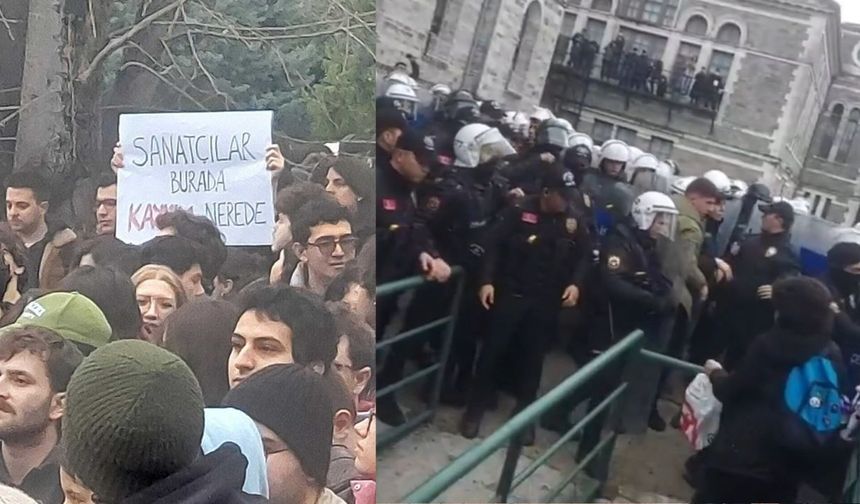 Boğaziçi Üniversitesi'nde kulüp odaları protestosu! Polisten sert müdahale...