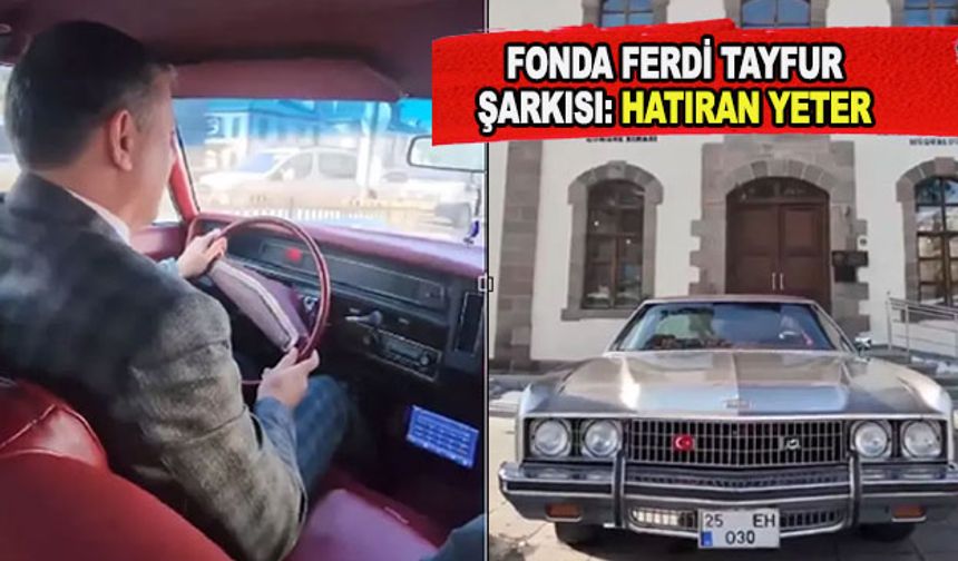 Bakan Çiftçi Türkeş'in otomobilinde
