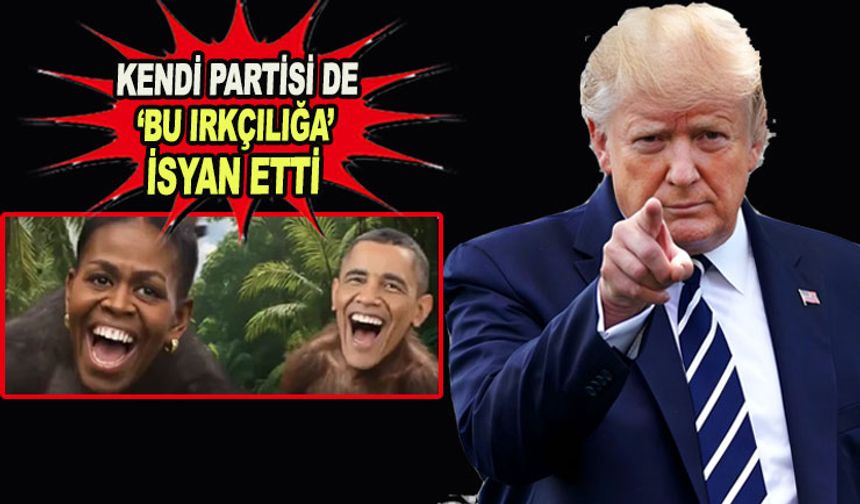 Tepki büyüdü Trump 'Maymun Obama' paylaşımını sildi