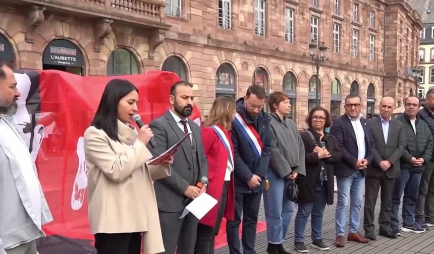 Fransa'da Ekrem İmamoğlu protestosu