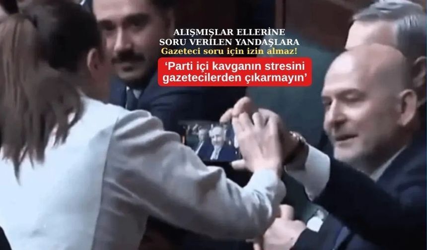 Soylu'dan gazetecinin telefonuna elle müdahale!