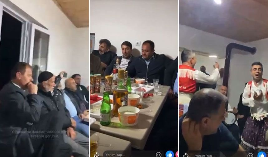 AKP'lilerin içkili köçekli eğlencesi gündem oldu