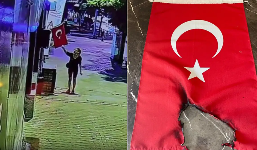 Muğla'da gece yarısı bayrak provokasyonu
