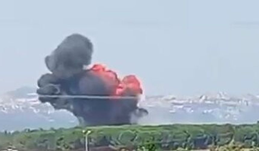 F-16'nin düşme ve patlama anının görüntüsü ortaya çıktı