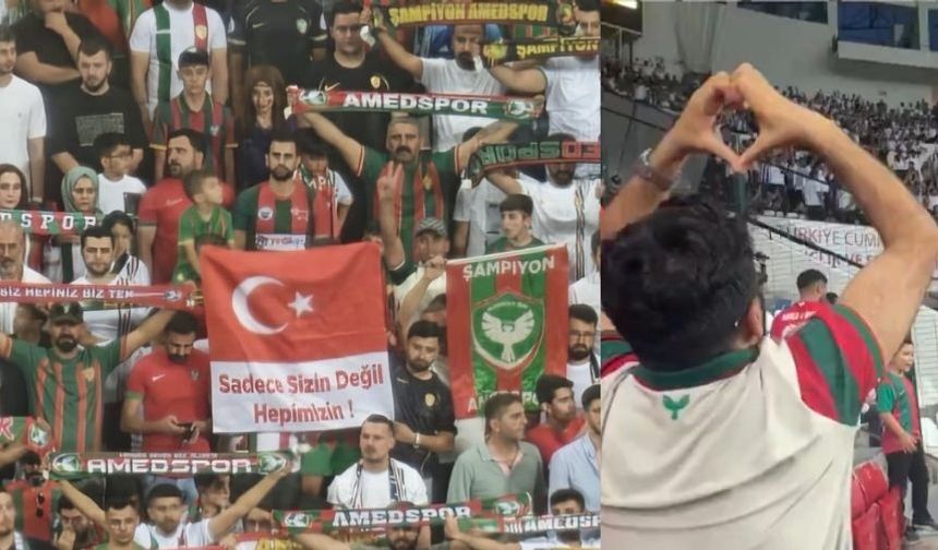 Çok güzel hareketler bunlar! Amedspor - Beşiktaş maçından yürek ısıtan görüntüler