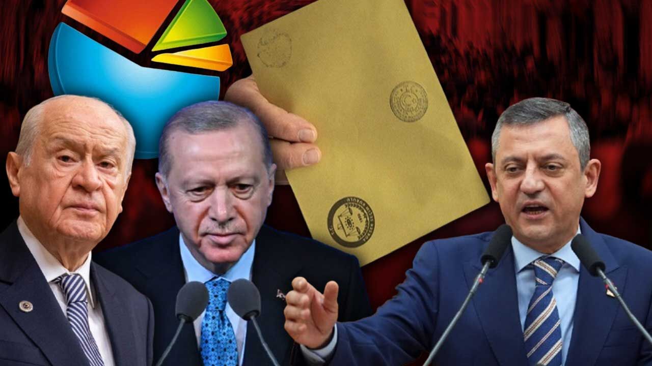 Özgür Özel'in duyurduğu anket ortaya çıktı! AKP tek başına kaldı