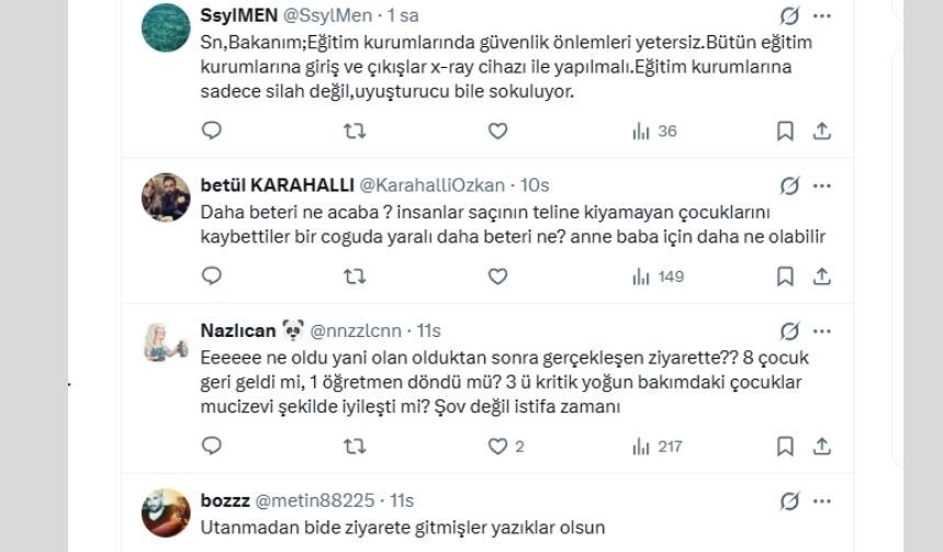 Bakan Çocuk Ziyaret Tepki