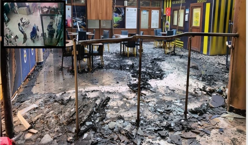 İki çocuk İnegöl Fenerbahçeliler derneğini yaktı