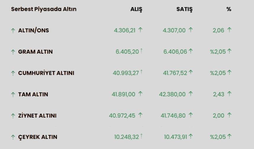 Altın Fiyatı