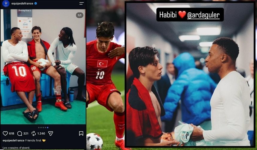 Mbappe ve Fransa Milli Takımı'ndan Arda Güler paylaşımı